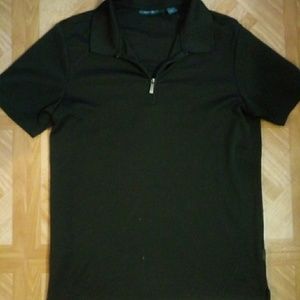 Perry Ellis Polo Style Zip Dress Shirt